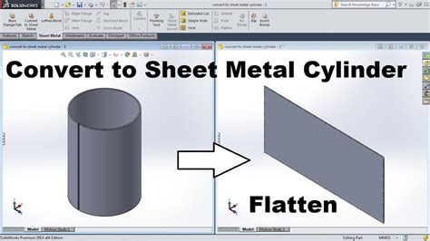 how to convert part into sheet metal in solidworks|solidworks convert to sheetmetal.